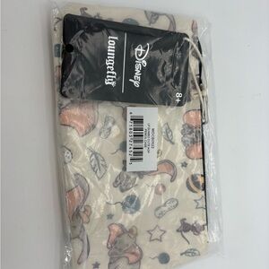 Loungefly Disney Dumbo Cream Pink Gray Cosmetic Pouch